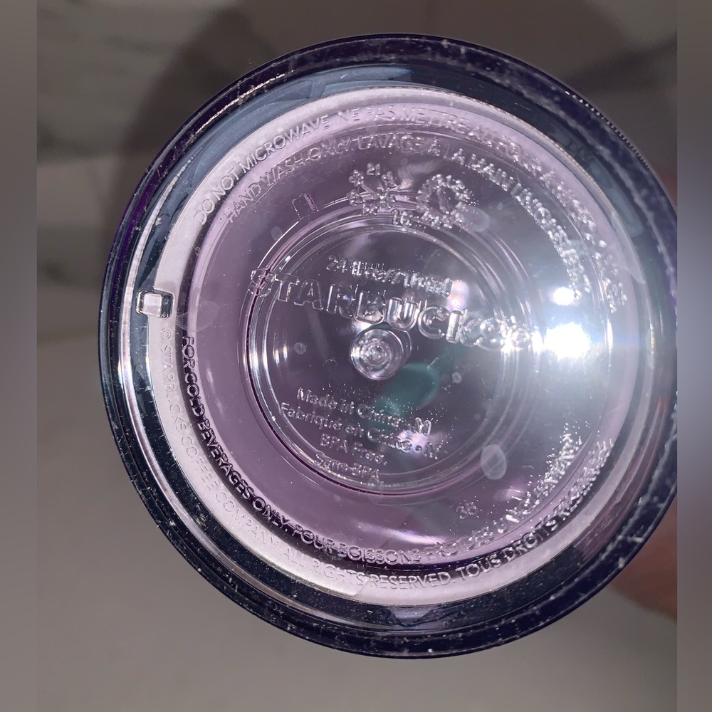 NWOT Starbucks 2024 Spring Easter Butterfly 🦋 Rabbit Tumbler with Purple Lid - Picture 4 of 4